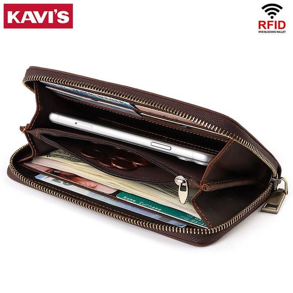 wallets kavis brand rfid men long style card holder male purse zipper large capacity cow leather wallet for, Red;black
wallets kavis brand rfid men long style card holder male purse zipper large capacity cow leather wallet for, Red;black