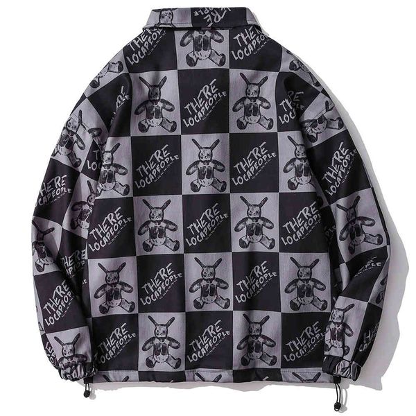 men's jackets aolamegs jacket men comics rabbit plaid print turn-down collar coat autumn high street all-match fashion outwear male str, Black;brown
men's jackets aolamegs jacket men comics rabbit plaid print turn-down collar coat autumn high street all-match fashion outwear male str, Black;brown