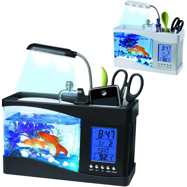 aquariums mini fish tank deskaquarium usb multi-functional bowls lcd display screen calendar clock d30
aquariums mini fish tank deskaquarium usb multi-functional bowls lcd display screen calendar clock d30