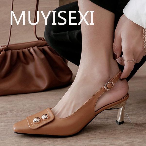 dress shoes slingbacks summer work 6cm high heels genuine leather office lady daily wear women pumps jim04 muyisexi, Black
dress shoes slingbacks summer work 6cm high heels genuine leather office lady daily wear women pumps jim04 muyisexi, Black