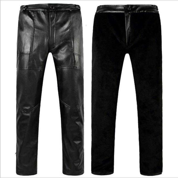 men's pants winter leather thicker warm trousers heavyweight wool liner large size loose 4yyi, Black
men's pants winter leather thicker warm trousers heavyweight wool liner large size loose 4yyi, Black