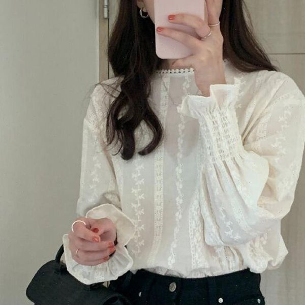 mesh fashion ruffle women shirts long sleeve lantern floral white lace o neck casual
mesh fashion ruffle women shirts long sleeve lantern floral white lace o neck casual