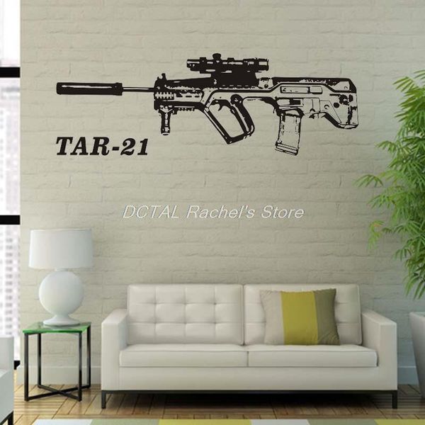 wall stickers tar-21 decal rifle sticker israeli bullpup assault army murals for room decoration
wall stickers tar-21 decal rifle sticker israeli bullpup assault army murals for room decoration
