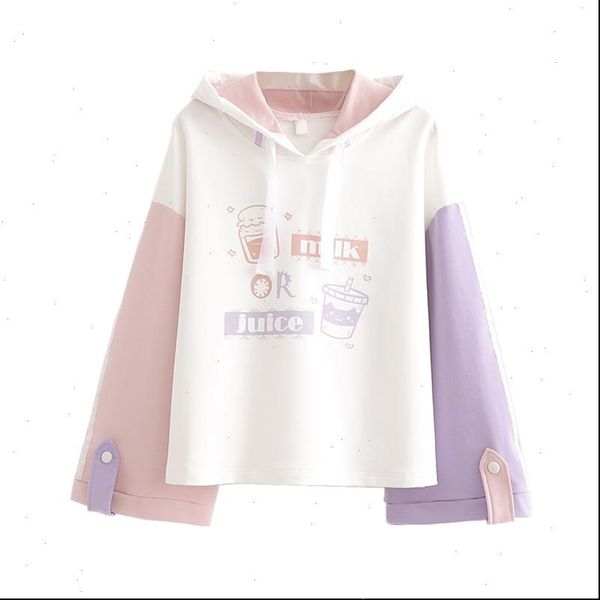 merry womens hoodie pretty cotton cartoon print harajuku hoodies spring long sleeve contrast color hooded tracksuits, Black
merry womens hoodie pretty cotton cartoon print harajuku hoodies spring long sleeve contrast color hooded tracksuits, Black