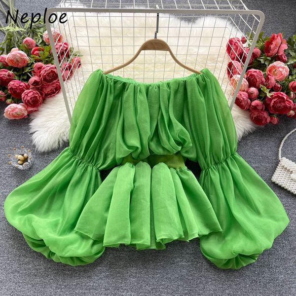neploe slash neck shoulder strapless multicolor blouse women puff long sleeve ruffles blusas spring shirt feminino 210510, White
neploe slash neck shoulder strapless multicolor blouse women puff long sleeve ruffles blusas spring shirt feminino 210510, White