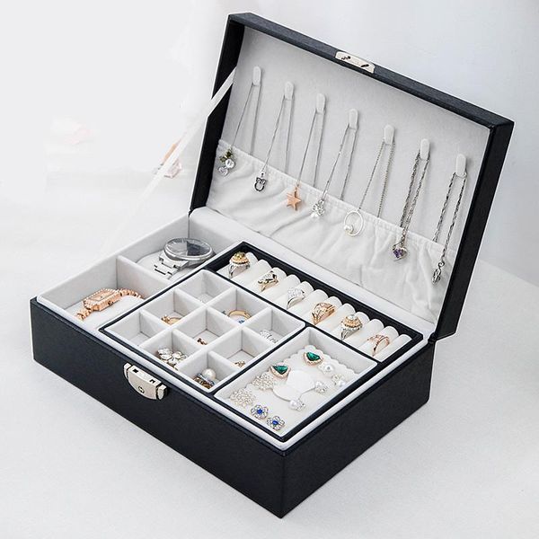 jewelry pouches, bags fashion necklace storage box multifunction pu leather doublei-layer with 2 table pillows earring ring holder, Pink;blue
jewelry pouches, bags fashion necklace storage box multifunction pu leather doublei-layer with 2 table pillows earring ring holder, Pink;blue