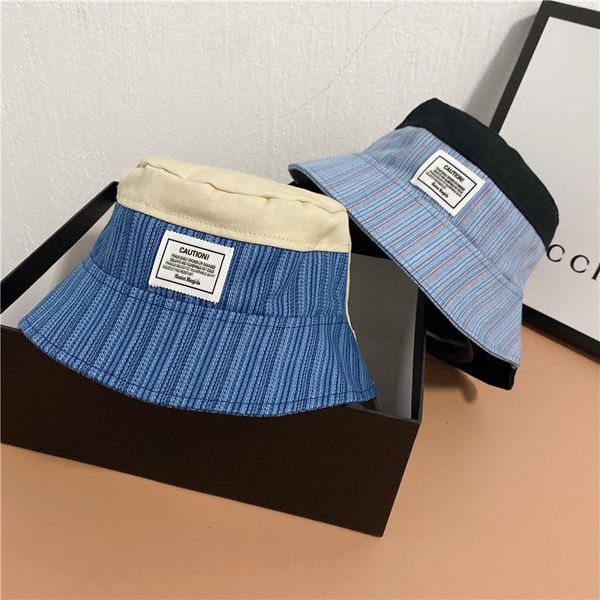 spring and summer female fisherman's with double-sided plaid stripe splicing basin hat, Yellow
spring and summer female fisherman's with double-sided plaid stripe splicing basin hat, Yellow