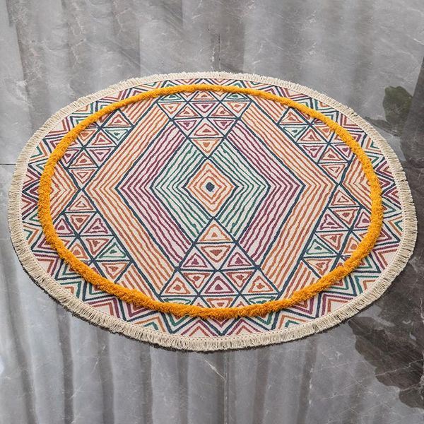 carpets cilected nordic round carpet cotton hand tufted tassel anti-slip area rug for living room bedroom floor mat home decoration
carpets cilected nordic round carpet cotton hand tufted tassel anti-slip area rug for living room bedroom floor mat home decoration