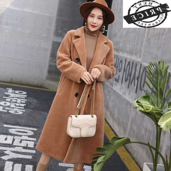 women's fur & faux parka real sheep shearing coat female natural wool jackets women autumn winter double breasted warm clothes lwl1365, Black
women's fur & faux parka real sheep shearing coat female natural wool jackets women autumn winter double breasted warm clothes lwl1365, Black