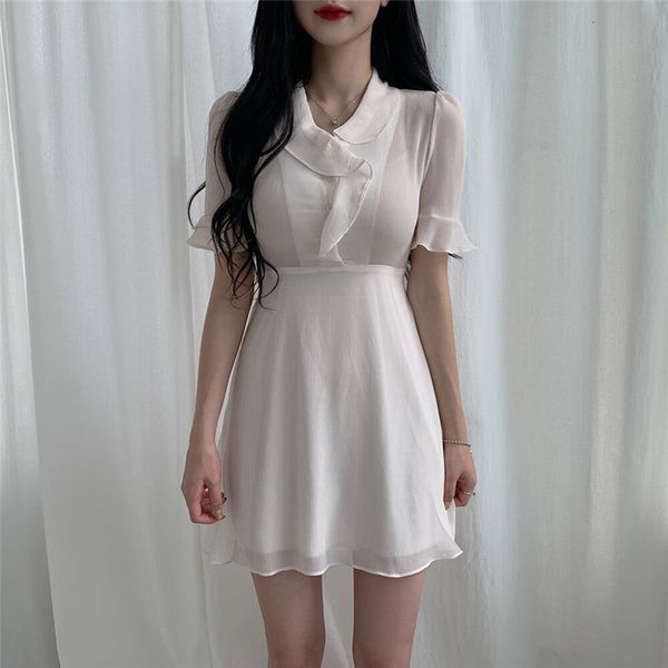 dresses slim solid chiffon high waist summer chic light short sleeves gentle office lady brief elegant mini, Black;gray
dresses slim solid chiffon high waist summer chic light short sleeves gentle office lady brief elegant mini, Black;gray