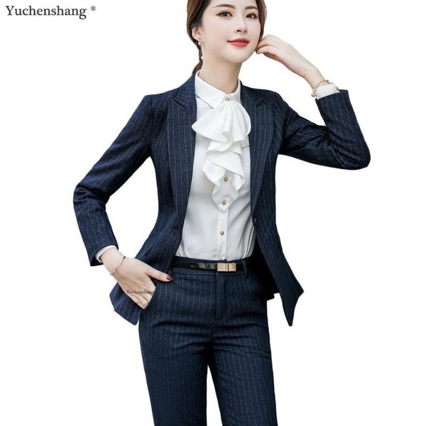 women's suits & blazers women formal pants suit for work fashion stripe blazer jacket two piece set black blue s-4xl office lady, White;black
women's suits & blazers women formal pants suit for work fashion stripe blazer jacket two piece set black blue s-4xl office lady, White;black