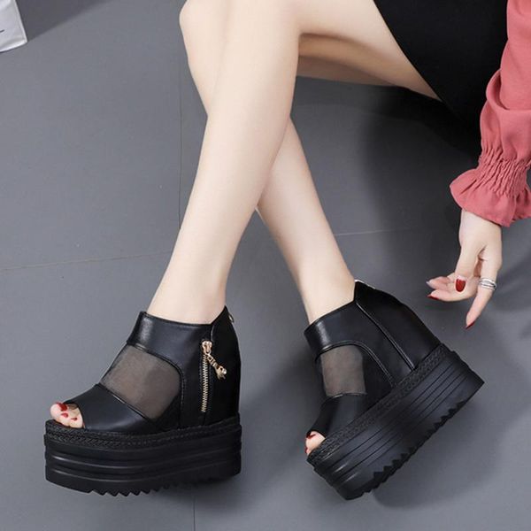 karin ins leisure fashion casual shoes women peep toe cosy heel zip mesh platform block high heels summer sandals dress, Black
karin ins leisure fashion casual shoes women peep toe cosy heel zip mesh platform block high heels summer sandals dress, Black