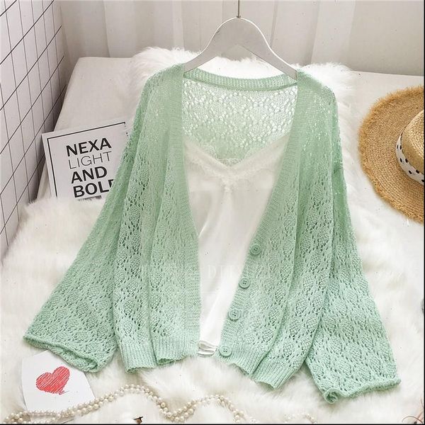 women sweater loose knitted hollow out cardigans fashion knitting summer open stitch female plus size ladies cardigan sweaters femme, White;black
women sweater loose knitted hollow out cardigans fashion knitting summer open stitch female plus size ladies cardigan sweaters femme, White;black