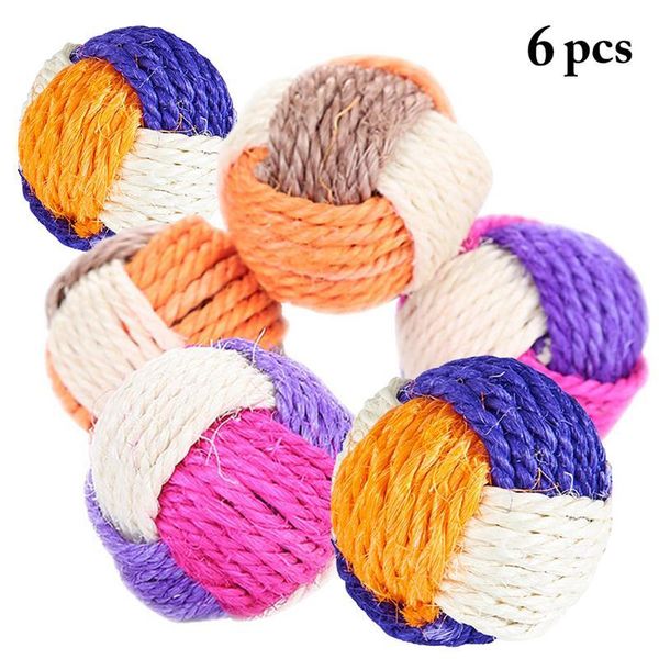 cat toys 6 pcs/set chewing sisal toy ball colorful interactive teasing playing novelty pet cats for indoor random color
cat toys 6 pcs/set chewing sisal toy ball colorful interactive teasing playing novelty pet cats for indoor random color