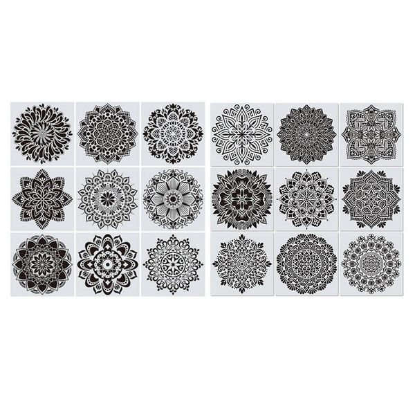decorative objects & figurines 9 pcs mandala stencils dot painting templates for wood rocks
decorative objects & figurines 9 pcs mandala stencils dot painting templates for wood rocks