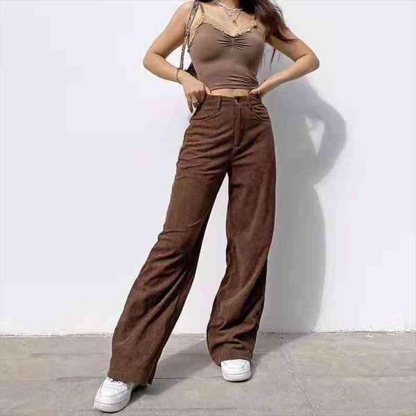 retro super light core velvet slacks women fashion casual brown wide leg pants street style comfortable jeans pants outfits, Black;white
retro super light core velvet slacks women fashion casual brown wide leg pants street style comfortable jeans pants outfits, Black;white