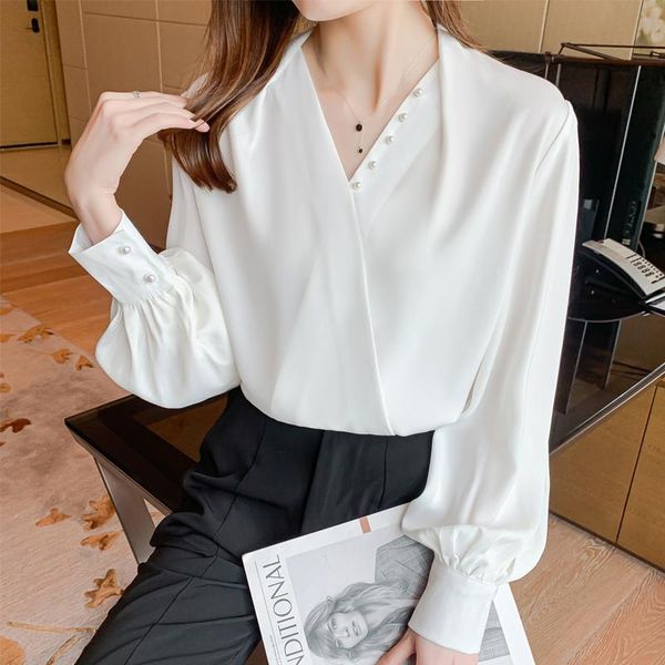 women's blouses & shirts coigarsam blouse women autumn 2021 full sleeve chiffon solid beading v-neck white blusas womens and
women's blouses & shirts coigarsam blouse women autumn 2021 full sleeve chiffon solid beading v-neck white blusas womens and