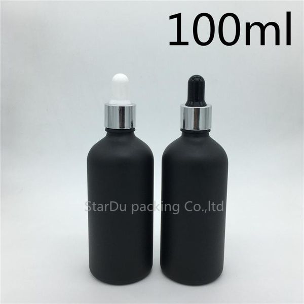 storage bottles & jars 500pcs 100ml black frosted glass essential oil bottle with shiny silver ring dropper perfume
storage bottles & jars 500pcs 100ml black frosted glass essential oil bottle with shiny silver ring dropper perfume