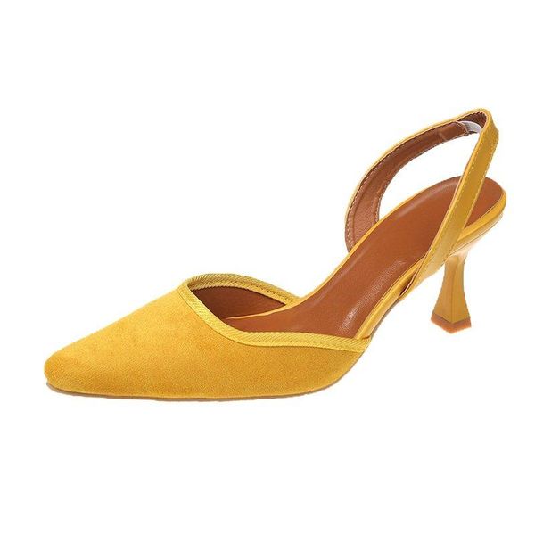 sandals mature women's pure color simple fashion wild baotou elegant professional high-heeled, Black
sandals mature women's pure color simple fashion wild baotou elegant professional high-heeled, Black
