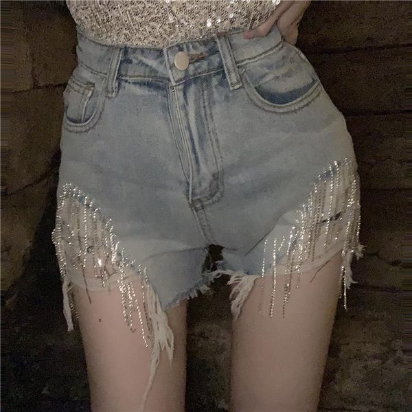women's jeans chicatwill 2021 summer destroyed tassels diamond women denim shorts trousers for night club party drop, Blue
women's jeans chicatwill 2021 summer destroyed tassels diamond women denim shorts trousers for night club party drop, Blue