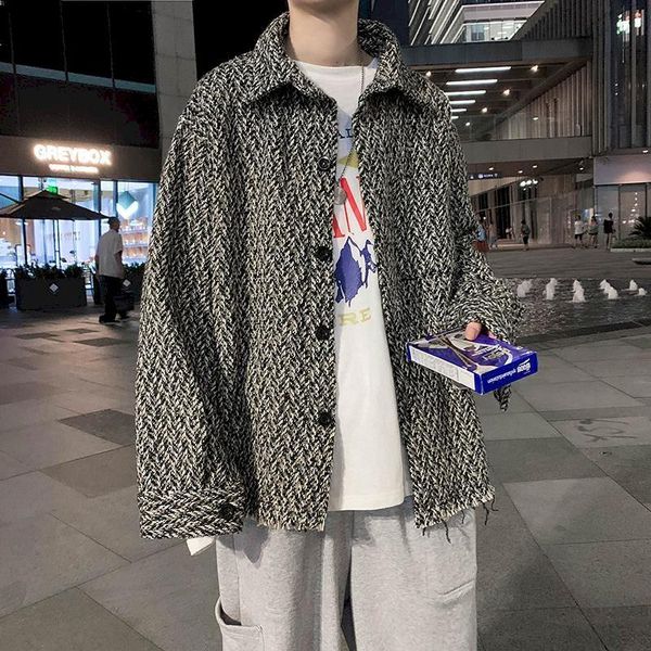 men's jackets fonekie plaid burrs jacket men korean trend retro autumn knit all-match clothes handsome thick shirt casual clothing, Black;brown
men's jackets fonekie plaid burrs jacket men korean trend retro autumn knit all-match clothes handsome thick shirt casual clothing, Black;brown