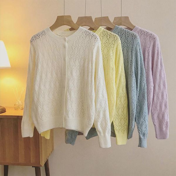 women's knits & tees hollow out button o-neck cardigans sweater office lady full computer knitted sweaters long sleeve women autumn spr, White
women's knits & tees hollow out button o-neck cardigans sweater office lady full computer knitted sweaters long sleeve women autumn spr, White