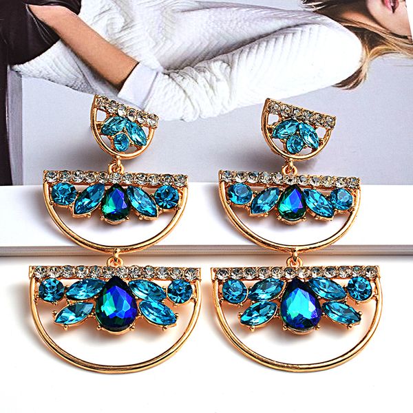 design long metal colorful crystal drop earrings high-quality fashion rhinestones jewelry accessories for women wholesale, Golden
design long metal colorful crystal drop earrings high-quality fashion rhinestones jewelry accessories for women wholesale, Golden