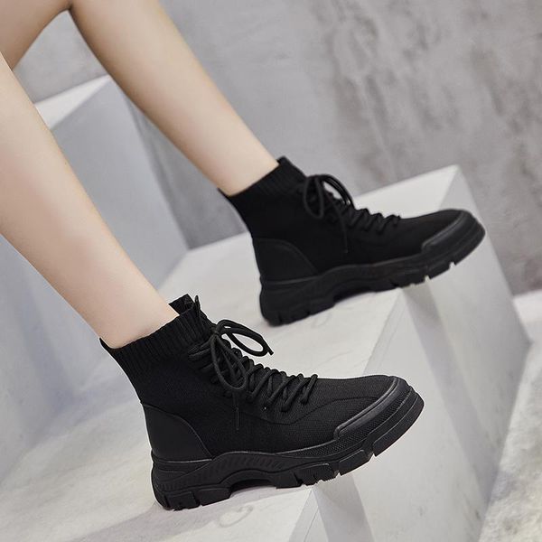 boots 2021 autumn breathable women sneakers shoes boot slip on pu mesh row platform flats casual winter motorcycle, Black
boots 2021 autumn breathable women sneakers shoes boot slip on pu mesh row platform flats casual winter motorcycle, Black