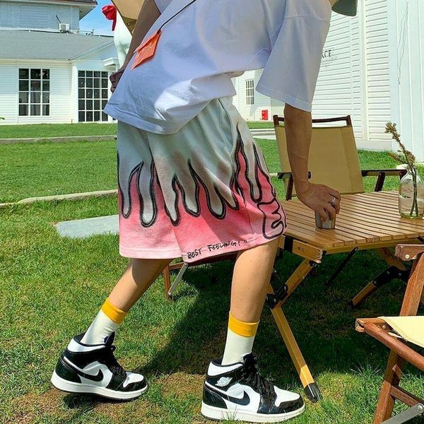 men's shorts gothic y2k summer men's flame printed high street outwear loose wide-leg pants all-match couple casual aesthetic cloth, White;black
men's shorts gothic y2k summer men's flame printed high street outwear loose wide-leg pants all-match couple casual aesthetic cloth, White;black
