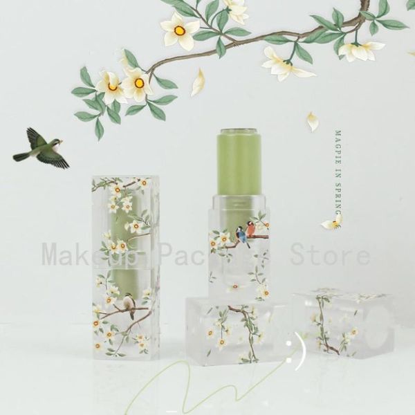 storage bottles & jars 12.1mm 40/60pcs square 3d grass green magpie in spring lipstick tube, diy matte clear lip container, empty shell
storage bottles & jars 12.1mm 40/60pcs square 3d grass green magpie in spring lipstick tube, diy matte clear lip container, empty shell
