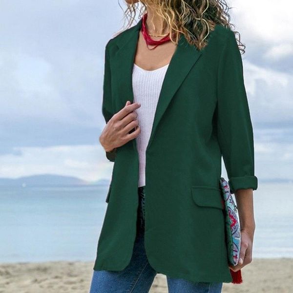 women's suits & blazers fashion slim fit notched collar long sleeve solid color work office business blazer coat 2021 autumn suit, White;black
women's suits & blazers fashion slim fit notched collar long sleeve solid color work office business blazer coat 2021 autumn suit, White;black