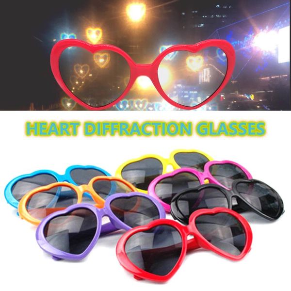 party decoration heart effect diffraction glasses special edm festival light changing eyewear for outdoor musicparty/bar/firework displays
party decoration heart effect diffraction glasses special edm festival light changing eyewear for outdoor musicparty/bar/firework displays