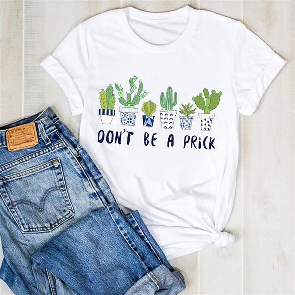 plant summer short sleeve women t shirts cactus fashion tee clothes graphic clothing, White
plant summer short sleeve women t shirts cactus fashion tee clothes graphic clothing, White