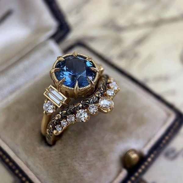 luxury round blue couple wedding rings for women ring zircon engagement female birthday ladies fine jewelry gift, Slivery;golden
luxury round blue couple wedding rings for women ring zircon engagement female birthday ladies fine jewelry gift, Slivery;golden