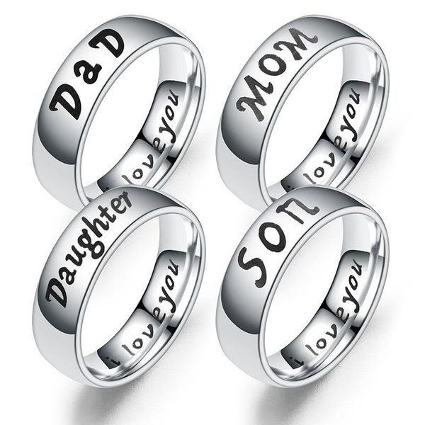 cluster rings arrive stainless steel dad mom ring engraved love you mens jewelry gift for father father's day present, Golden;silver
cluster rings arrive stainless steel dad mom ring engraved love you mens jewelry gift for father father's day present, Golden;silver