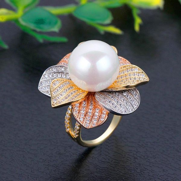 wedding rings bride talk luxury big pearl flower bold statement with zircon stones 2021 women engagement party jewelry ring, Slivery;golden
wedding rings bride talk luxury big pearl flower bold statement with zircon stones 2021 women engagement party jewelry ring, Slivery;golden
