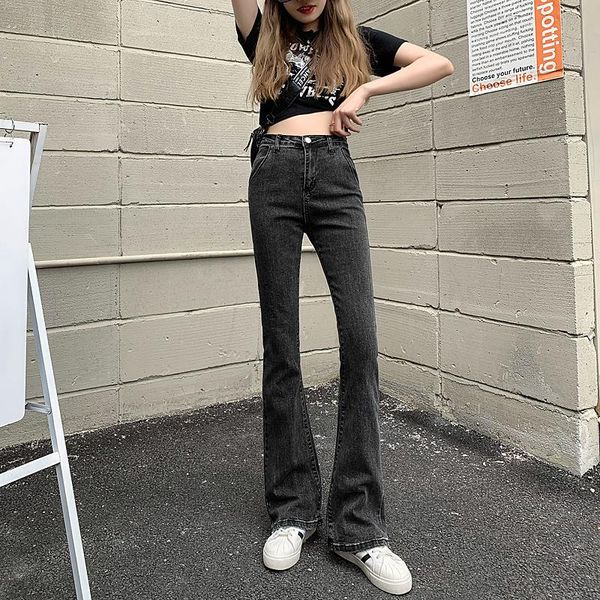 women's jeans stretch bell bottom woman high waist flare pants denim casual plus size vaqueros mujer korean, Blue
women's jeans stretch bell bottom woman high waist flare pants denim casual plus size vaqueros mujer korean, Blue