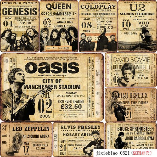vintage shabby poster famous rock band art painting decor bar pub rock roll club wall sticker retro iron plate plaques tin sign
vintage shabby poster famous rock band art painting decor bar pub rock roll club wall sticker retro iron plate plaques tin sign