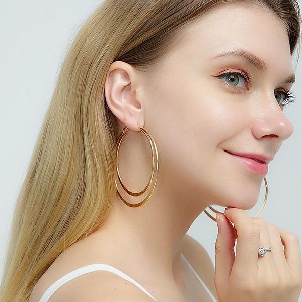 hoop & huggie earrings 2021 trendy punk golden oversize round circle big for women girl wedding gift boucle d oreille femme, Golden;silver
hoop & huggie earrings 2021 trendy punk golden oversize round circle big for women girl wedding gift boucle d oreille femme, Golden;silver