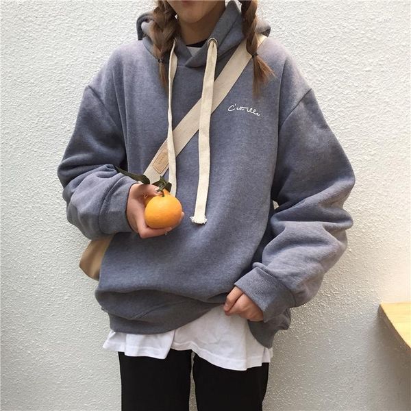 women's hoodies & sweatshirts harajuku solid female loose winter hooded pullover chic letter print casual women fashion sweatshirt, Black
women's hoodies & sweatshirts harajuku solid female loose winter hooded pullover chic letter print casual women fashion sweatshirt, Black