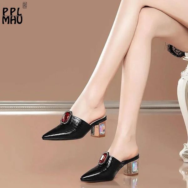 slippers black pointed rhinestone baotou 2021summer shallow non-slip comfort slides pu leather luxury designer shoes women pumps
slippers black pointed rhinestone baotou 2021summer shallow non-slip comfort slides pu leather luxury designer shoes women pumps