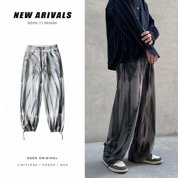 summer thin wide-leg pants men's fashion retro casual men streetwear loose hip-hop straight tie-dye mens trousers, Black
summer thin wide-leg pants men's fashion retro casual men streetwear loose hip-hop straight tie-dye mens trousers, Black