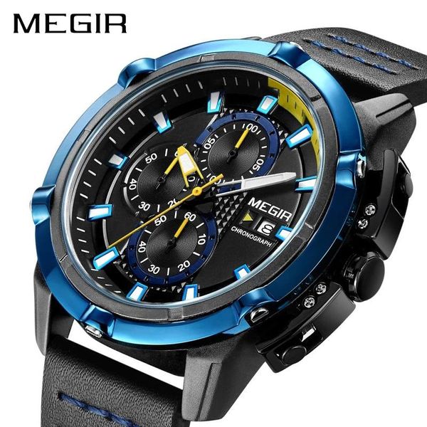 wristwatches megir brand watch 2062 relogio masculino casual chronograph military army clock mens luxury creative watches men wrist, Slivery;brown
wristwatches megir brand watch 2062 relogio masculino casual chronograph military army clock mens luxury creative watches men wrist, Slivery;brown