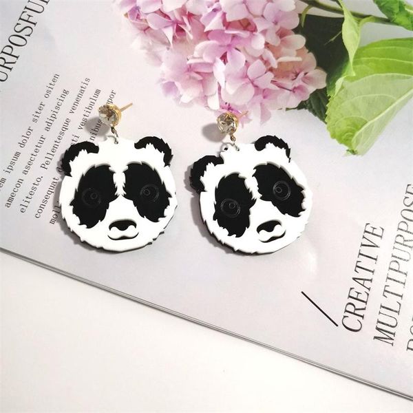 stud cute acrylic animal shape zircon panda pendant earrings personality trend simple women's jewelry party accessories gift for her, Golden;silver
stud cute acrylic animal shape zircon panda pendant earrings personality trend simple women's jewelry party accessories gift for her, Golden;silver