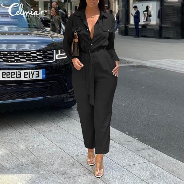 women's jumpsuits & rompers elegant long celmia women sashes fashion harem pants sleeve casual buttons solid playsuits pockets rompers1, Black;white
women's jumpsuits & rompers elegant long celmia women sashes fashion harem pants sleeve casual buttons solid playsuits pockets rompers1, Black;white