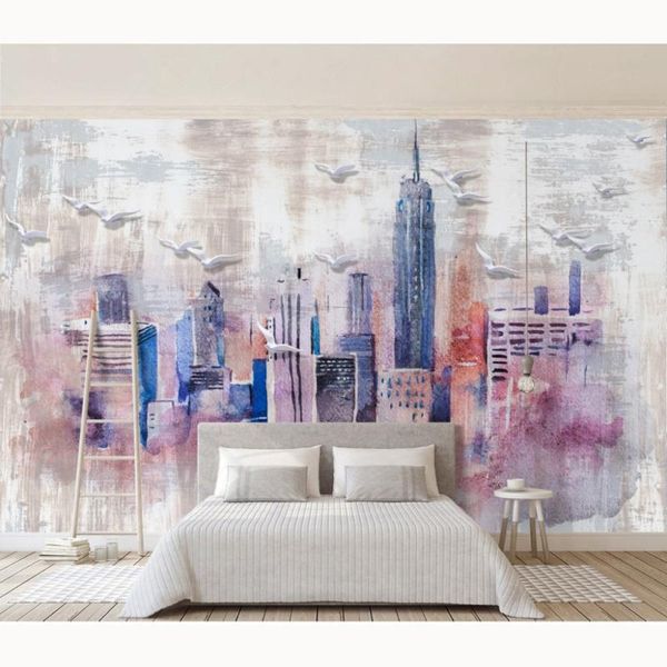 wallpapers custom po wall paper mural modern city architecture painting 3d living room bedroom self adhesive /silk wallpaper
wallpapers custom po wall paper mural modern city architecture painting 3d living room bedroom self adhesive /silk wallpaper