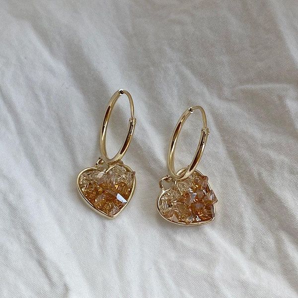 dangle & chandelier simple champagne color heart crystal earrings fashion cute girl inlay zircon charm ladies cocktail party jewelry, Silver
dangle & chandelier simple champagne color heart crystal earrings fashion cute girl inlay zircon charm ladies cocktail party jewelry, Silver