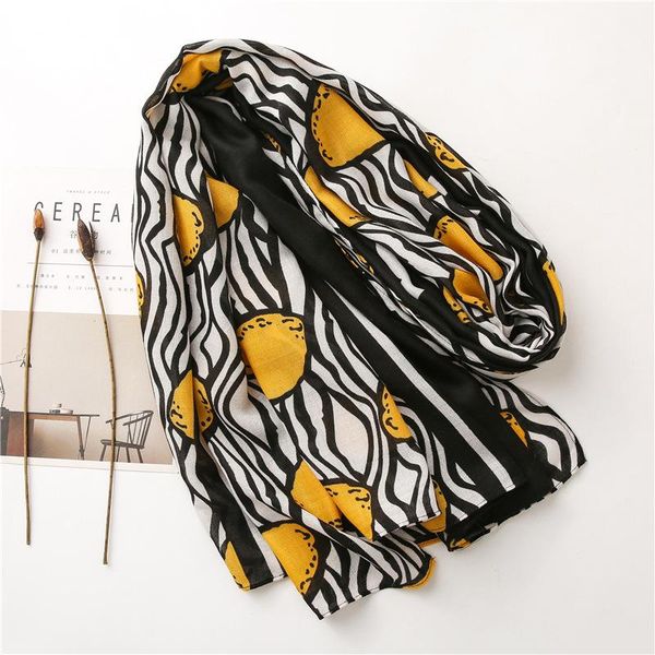 scarves winter black white striped scarf women's lemon print cotton and hemps tassels shawl, Blue;gray
scarves winter black white striped scarf women's lemon print cotton and hemps tassels shawl, Blue;gray