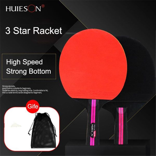 table tennis raquets huieson pong racket sticky double face pimples professional paddle for beginner with bag
table tennis raquets huieson pong racket sticky double face pimples professional paddle for beginner with bag