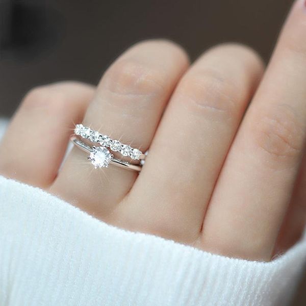 wedding rings classic round cut 0.3ct zircon for women bride engagement ring 18k white gold anniversary jewelry gifts, Slivery;golden
wedding rings classic round cut 0.3ct zircon for women bride engagement ring 18k white gold anniversary jewelry gifts, Slivery;golden